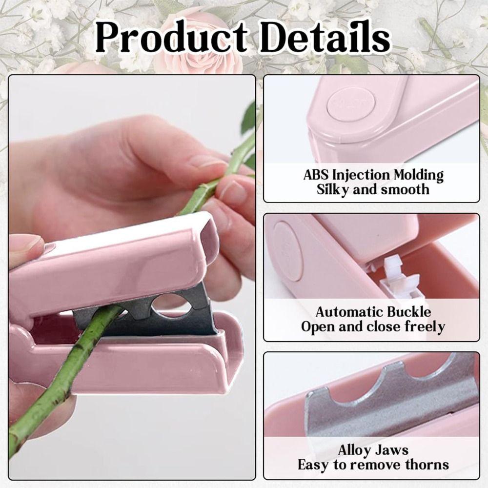 Auto Buckle Rose Thorn Stripper Finger Groove Thorn Leaf Stripping Tool