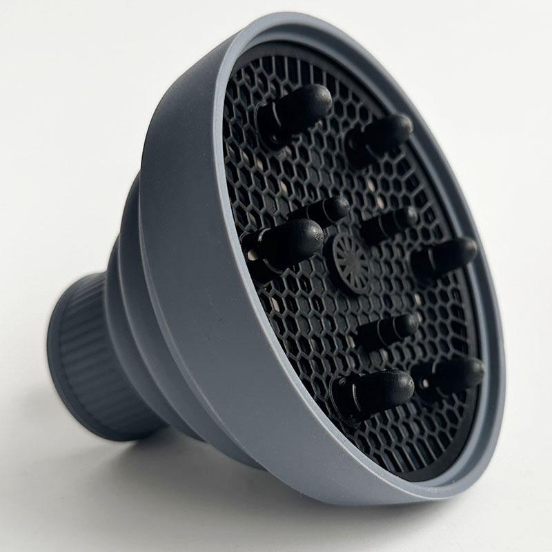 High-Temperature Resistant Silicone Telescopic Wind Cover for Curly Hair - Universal Folding Styler Hair Dryer.