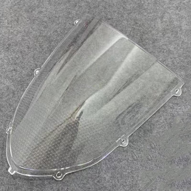 

Motorcycle Double Bubble Windshield WindScreen Screen For Kawasaki Z750S Z 750S Z750 S 2004 2005 2006 2007 Black Iridium Chrome чистий