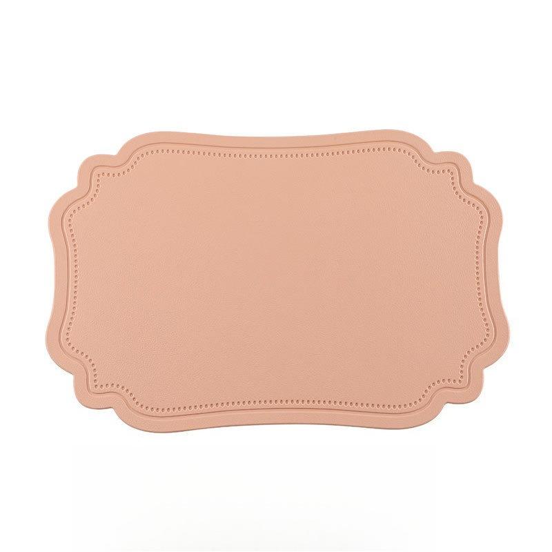 Manteles Individuales de PVC Resistentes al Calor con Bordes Decorativos Festoneados Estilo Nórdico para Decoración Festiva, Fiestas, Comidas Diarias