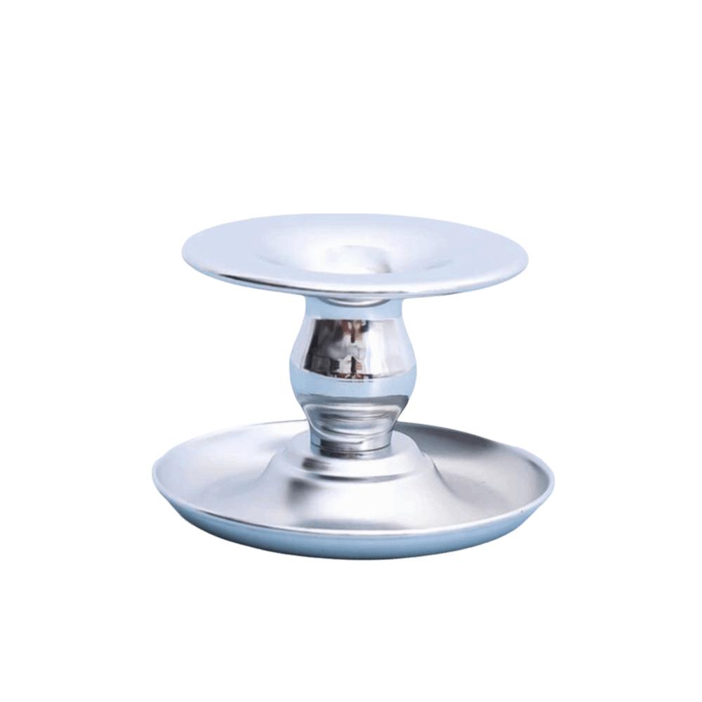 Base Tray Long Pole Candle Cup European Round Candle Socket Simple Round Candlestick Table Decor