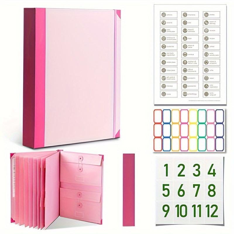 In Case I Go Missing Binder, органайзер для важных документов, Plan Binder розовый