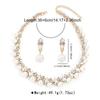 Tooxika Baroque Alloy Necklace Elegant And Stylish Versatile Bridal Dress Jewellery Set