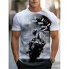 Summer 3D Digital Men's Short Sleeved T-shirt with Quirky and Fun Patterns Men's Round Neck Breathable Top