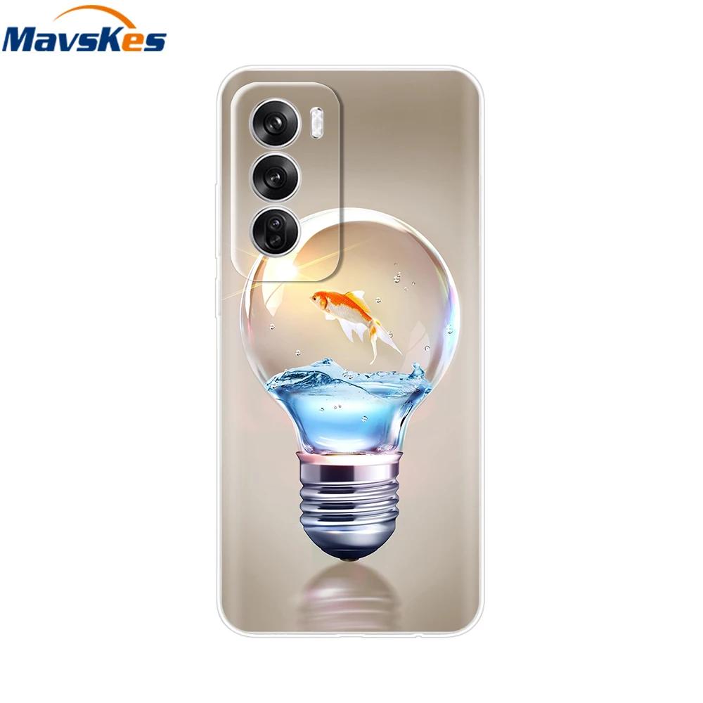 For OPPO Reno 12 5G Case Transparent Cover For OPPO Reno12 Pro 5G Reno12 Luxury Marble Soft Silicone TPU Phone Cases Funda Capas
