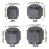 AN4 AN6 AN8 AN10 AN12 Female Flare Cap Block Off Fitting Plug Aluminum Swivel Hex Head Nut Port Adapter for Fuel Oil Line