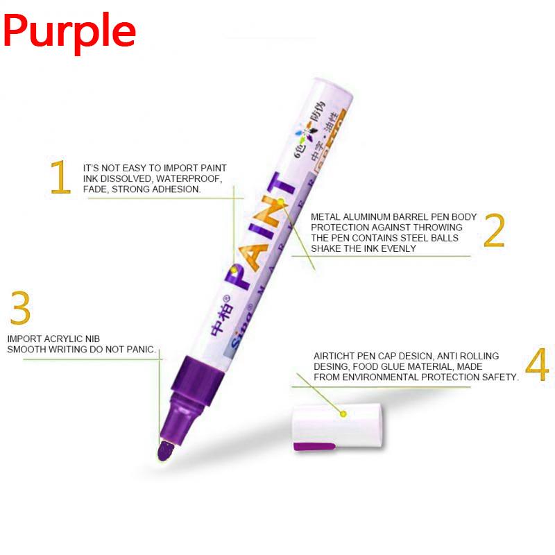 Auto Auto Füllen Kratzer Reparatur Farbe Stift Pflege Auto Styling Permanent Farbe Marker Fix Tool DIY Fettige Graffiti Stift Klar entferner