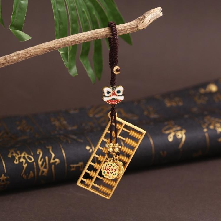 Trendigt Silver Räknesticka Nyckelring Berlock Prydnad för Individer Som Vill Öka Sin Lycka och Välstånd Daglig Användning