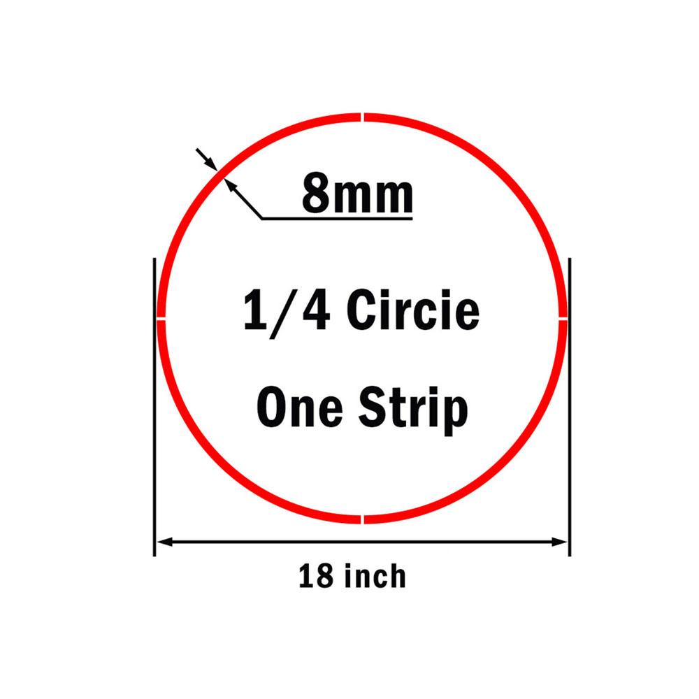16 stücke Auto Reifen Streifen Aufkleber Motorrad Auto Rad Reflektierende Aufkleber Auto Reifen Dekorative Aufkleber Auto Außen Dekor Streifen