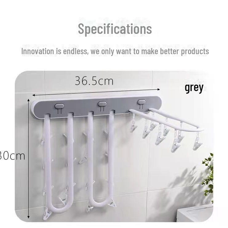 

Настенная складная сушилка для белья с несколькими зажимами для носков и нижнего белья