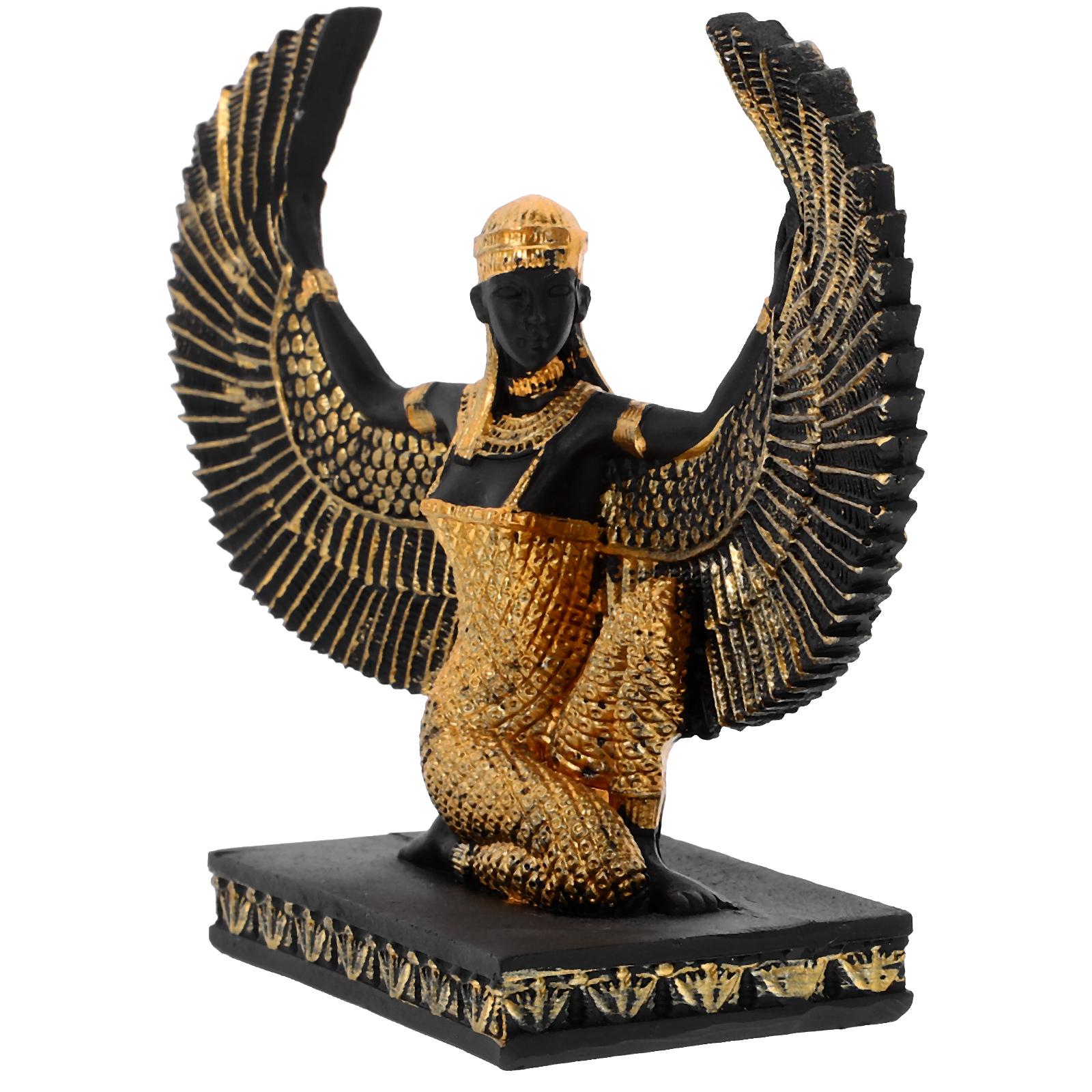 

Egyptian Statue Statues Goddess Sculpture Vintage Creative Figurine Resin Crafts Home Office Desktop 12.50X9.70X4.50CM