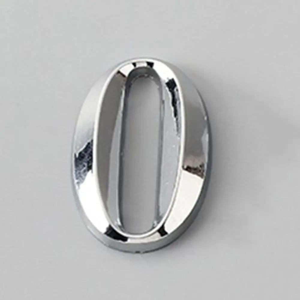 Apartment Hotel Office Door Address Silver 5cm Self Adhesive Door Plate Sign Digits House Number Stickers 3D