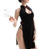 New sex underwear velvet retro women's cheongsam back strap girdle sexy hollow temptation