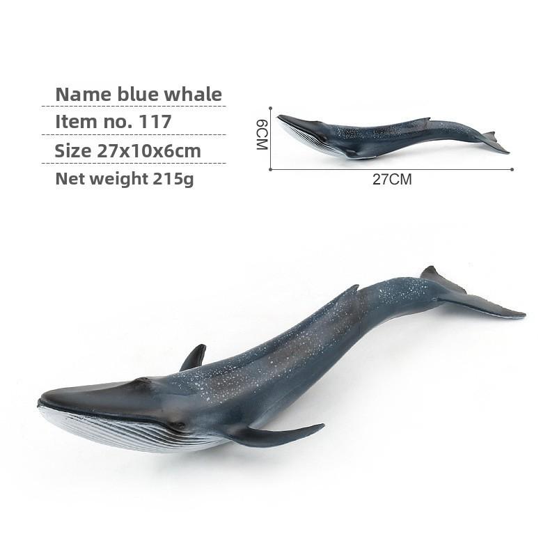 Realistic Blue Whale Pvc Marine Animal Figures For Educational Toys And Display