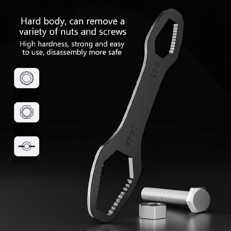 Wrench Adjustable Multifunctional Wrench 8-24mm Manual Repair Tool Bicycles Motorcycle Car Repair Tool Wrench