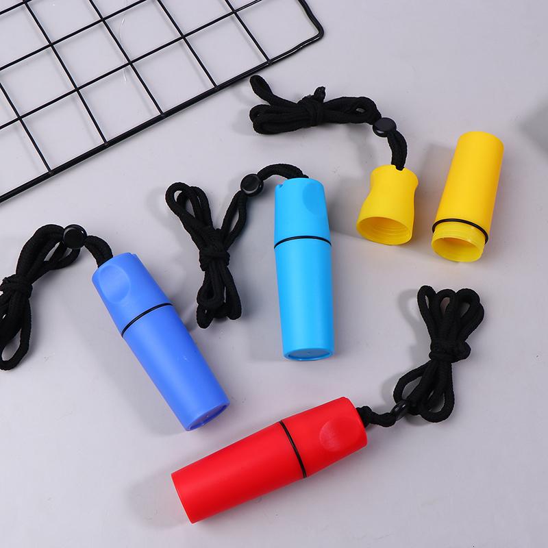Practical Water Resistant Storage Tube With Lanyard Portable Storage Case For Coins And Cash For Beach And Hiking Rafting