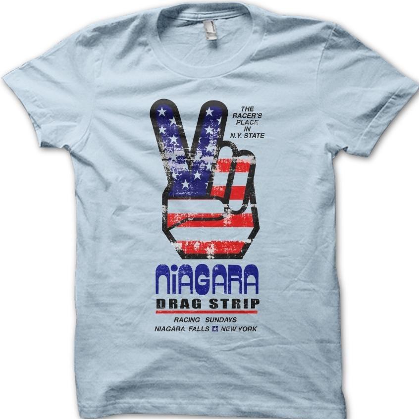 

Niagara Drag Strip Classic Retro Motorsport Vintage Car T-Shirt 06192 S