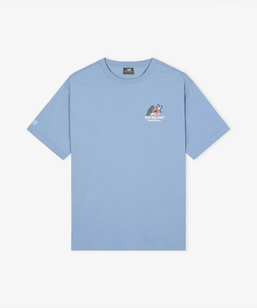 Nyuballanseu Nbneg2A043 / Uni Nb Seoul Tiger 2.0 Short Sleeve T-Shirt (Light Blue)