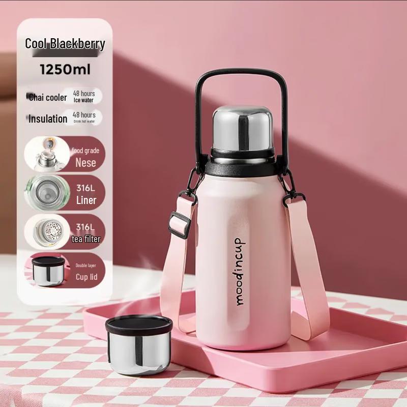 RELEA Simple Poem Ceramic Lined Insulated Bottle