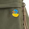 Small yellow duck brooch cute Japanese badge cartoon anti-slip button personality bag pendant Creative student decorations