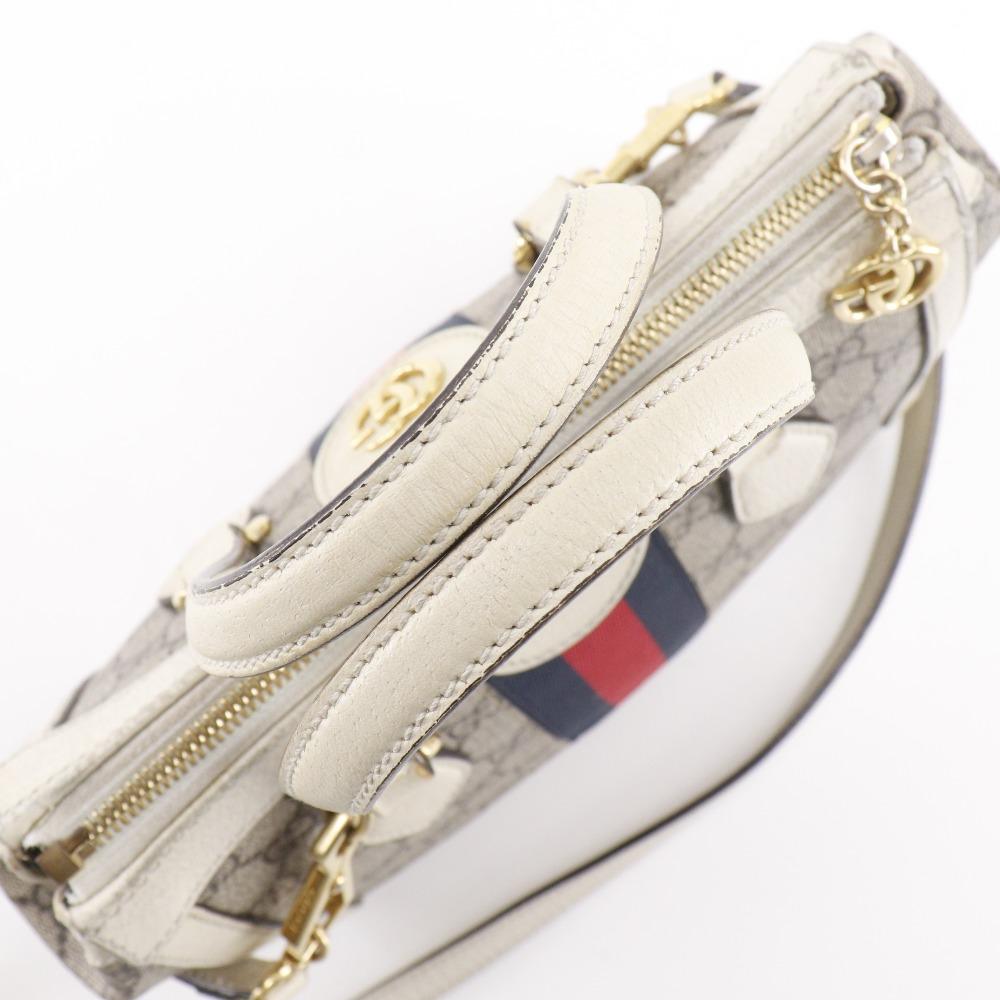 Gucci Off-dias Small Handbag 547551 2WAYShoulder Beige GG Supreme Canvas Women Used