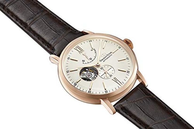 ORIENT STAR Automatic Watch Classic Mechanical Made In Japan Domestic Warranty Open Heart White Silver [ORIENT STAR] Semi-Skeleton 2-Year