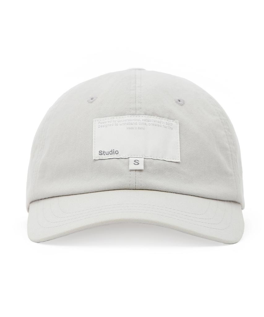 Eondeokeonteulolseutyudio Label Detail Ball Cap Ball Cap / S Label / Washed Grey