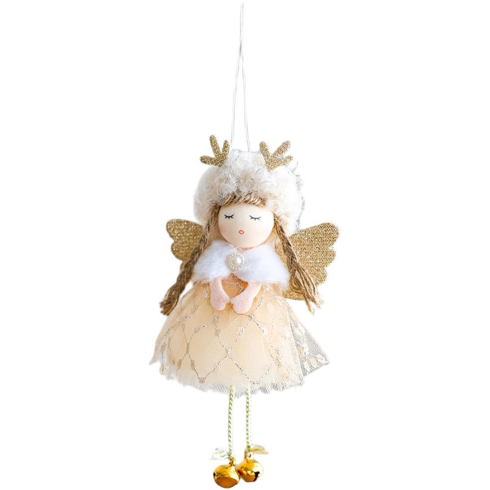 

Christmas Celebration 9*17cm Christmas Angel Ornament Angel Ornament For Christmas Easily Hanging Without Burden золотистый