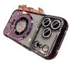 Rhinestone Glitter Magnetic Suction Bracket Is Suitable for iPhone17PROMAX Mobile Phone Case with Lens Film Apple 16 Anti-drop 15.