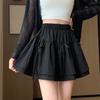 Women's Summer New Style with Bows and Puffy Skirts, High Waist, Anti-exposure A-line Cake Skirt