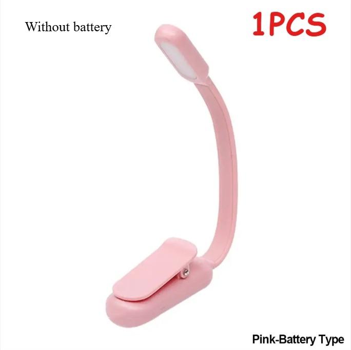 Mini USB Rechargeable Clip On Book Light 3 Level Adjustable Brightness LED Night Lamp For Bedroom Travel Study