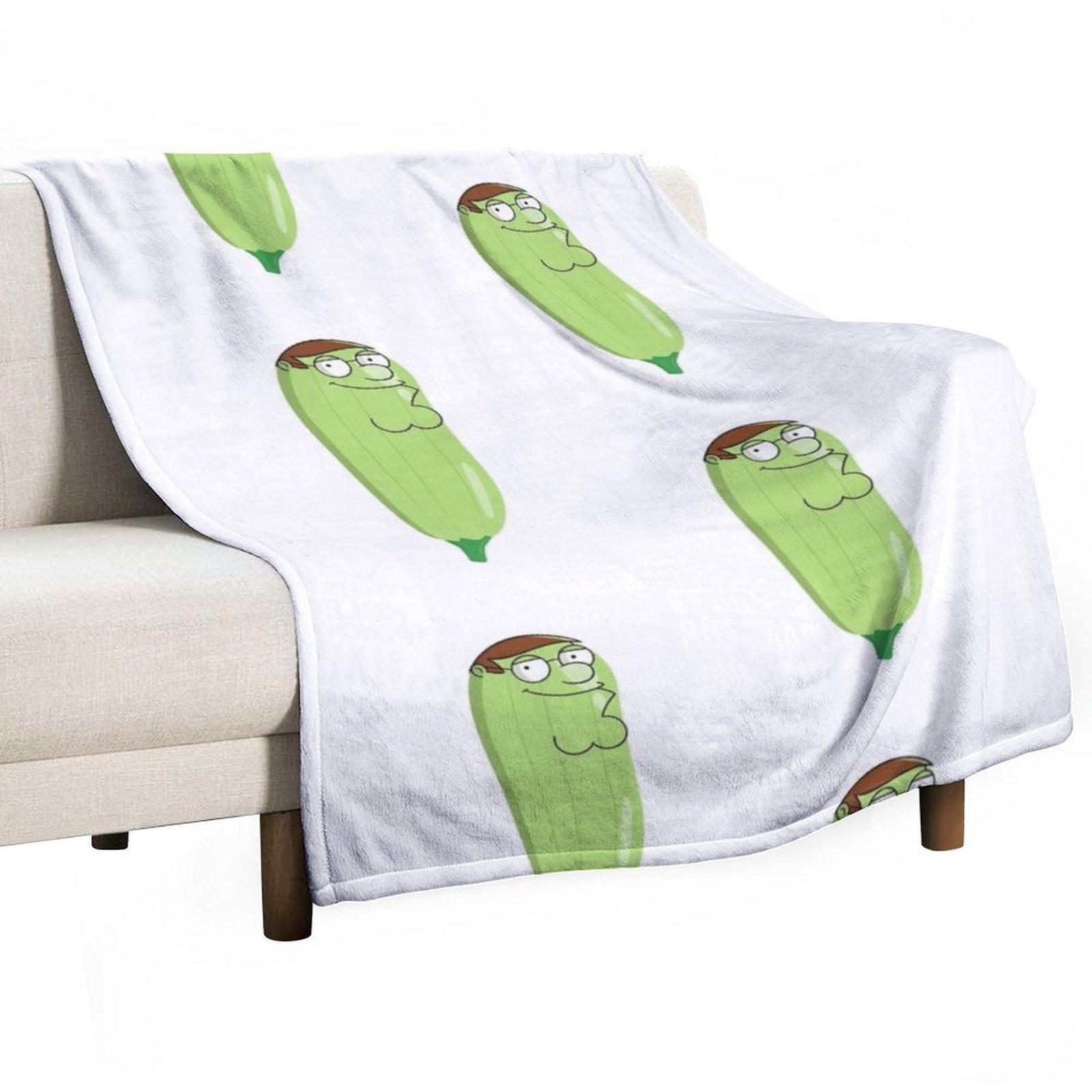 Peter Zucchini Throw Blanket Moving Bed Hairy Flannel Fabric Blankets 30x40in