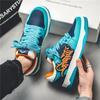 Moda Moda Blu Scarpe da Skateboard di Design Uomo Streetwear Hip hop Sneakers Uomo Lusso Scarpe da Skateboard con Zeppa Uomo basket homme