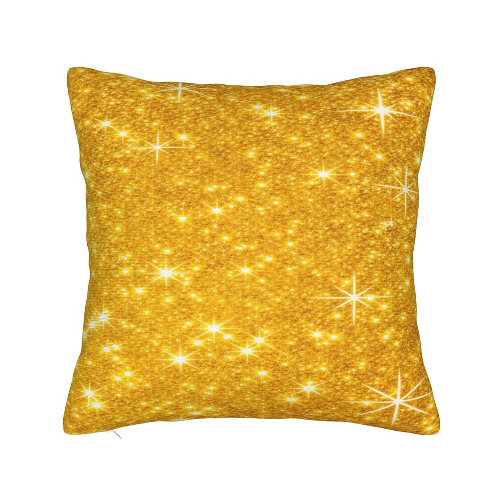 Glitzer Gold Kissenbezüge Retro Trendiger Kissenbezug Für Sofa Heimdeko Bequemer Kissenbezug