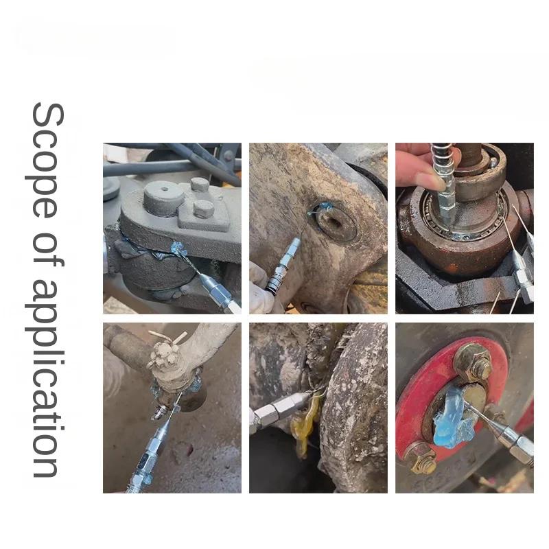 Nadelspitze Fettpressenkopf Flachkopf Pneumatische Düse Hochdruck Fettpressenkopf Sub Manuelle Fettpressendüse Zubehör