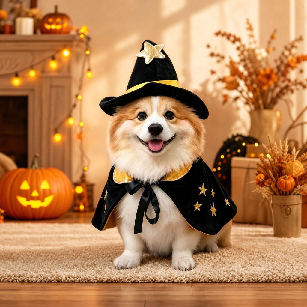 Halloween Pet Costume, Funny Dress Up Outfit for Dogs and Cats, Party Clothes for Halloween