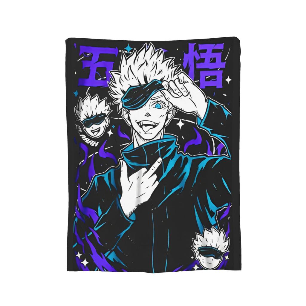 Yuji x Sukuna Blanket Jujutsu Kaisen Flannel Awesome Warm Throw Blankets for Coverlet Decoration,