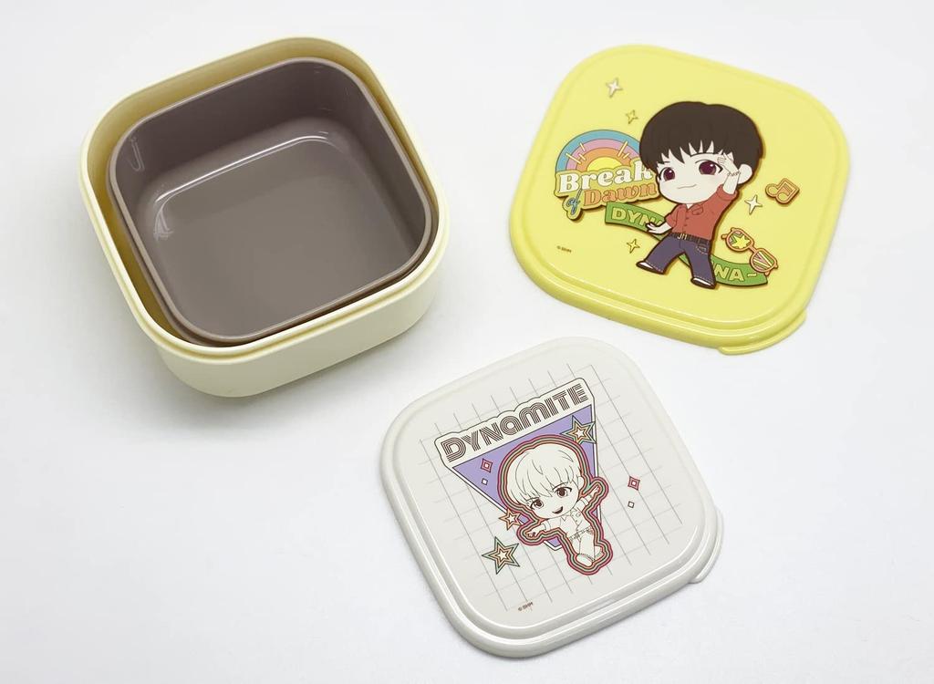 DYNAMITE TinyTAN Sealable Container Set of j Hope Pattern 2, SSP-22, [Y]