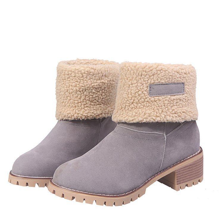 Botas de nieve explosivas Para mujer Invierno Nuevo estilo más velvet  Zapatos gruesos de algodón Botas de nieve comprar a buen precio — entrega  gratuita, reseñas reales con fotos — Joom