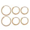 Fashion Simplicity Hoop Earrings for Women Punk Hip-Hop Gold Metal Circle Hoop Party EarringsTrend Jewelry Gift