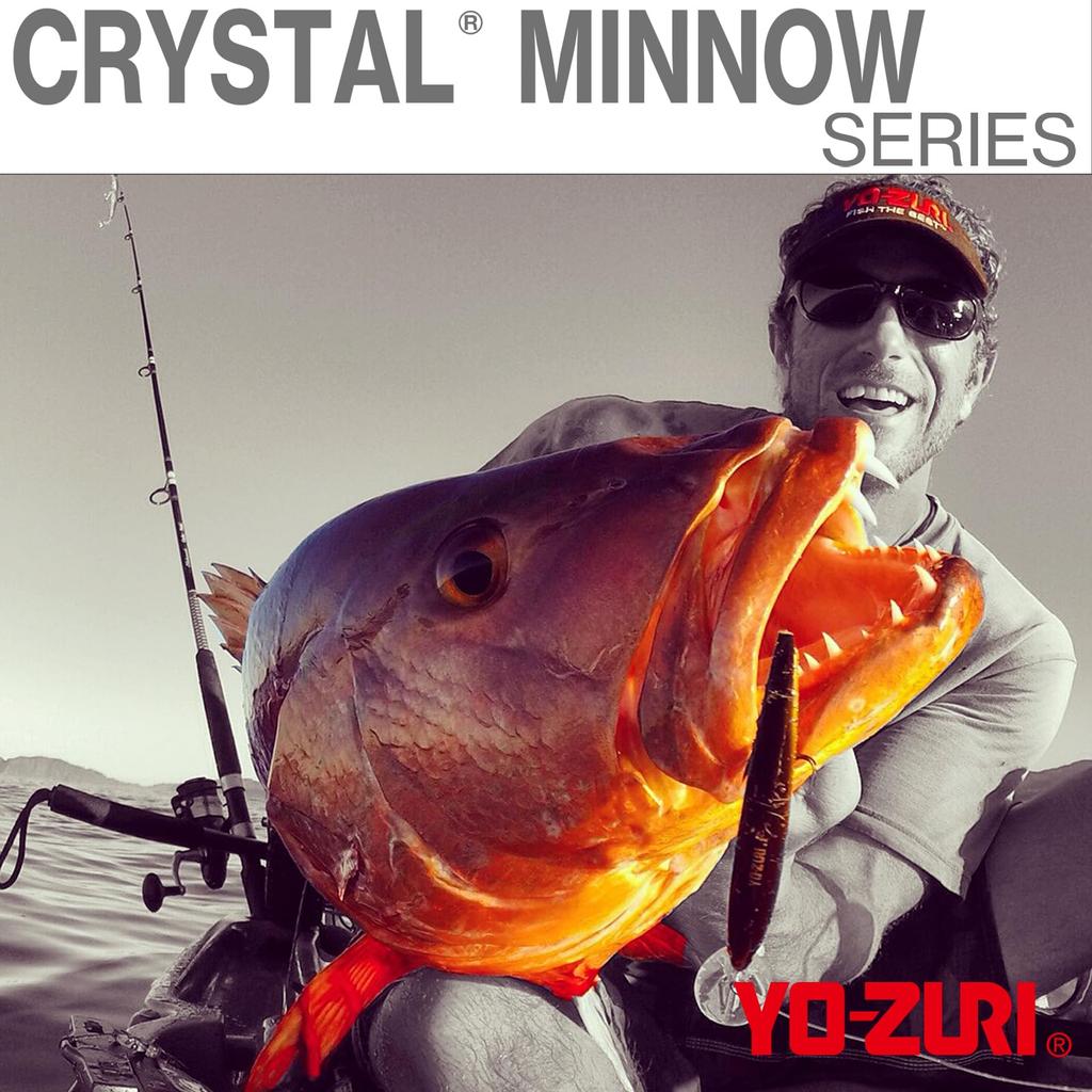 Crystal Minnow DD Walleye Floating Hot Tiger YO-ZURI Lure, 90mm, Color