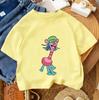 2026 Summer Tross Fashion Cute Print Summer Casual Cute Cotton Comfortable Short Sleeved Top for Boys and Girls