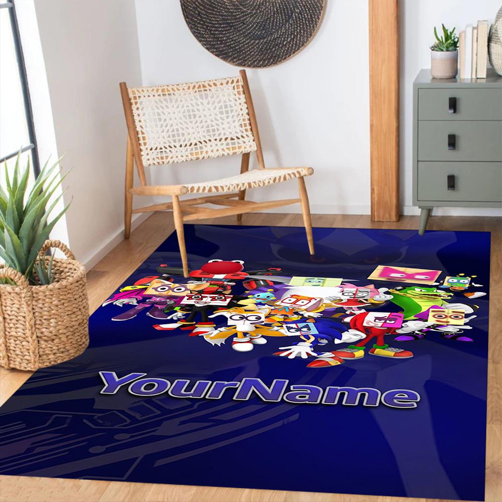Numberblocks Customizable Name Floor Mat Design for Decorate room Kitchen Balcony Study room Antislip Carpet Office home decor