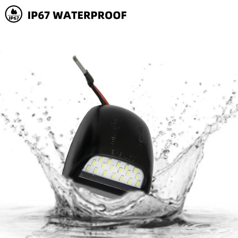 2 PCS 12V 6500K for GMC/Chevrolet/Cadillac/Silverado High Brightness White Truck Car LED License Plate Light