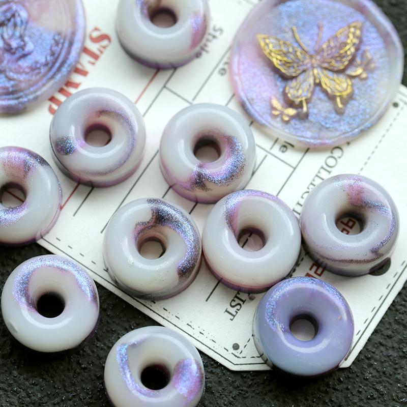 Pearlescent Mixed-Color Sealing Wax Beads Set Breakable Creative Shaped Chocolate Wax for DIY Crafts and Journaling