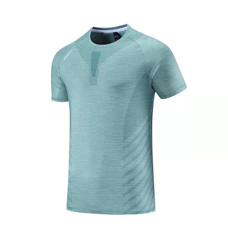 Men's Summer Quick-Dry Short Sleeve Round Neck Sports T-shirt for Running & Fitness