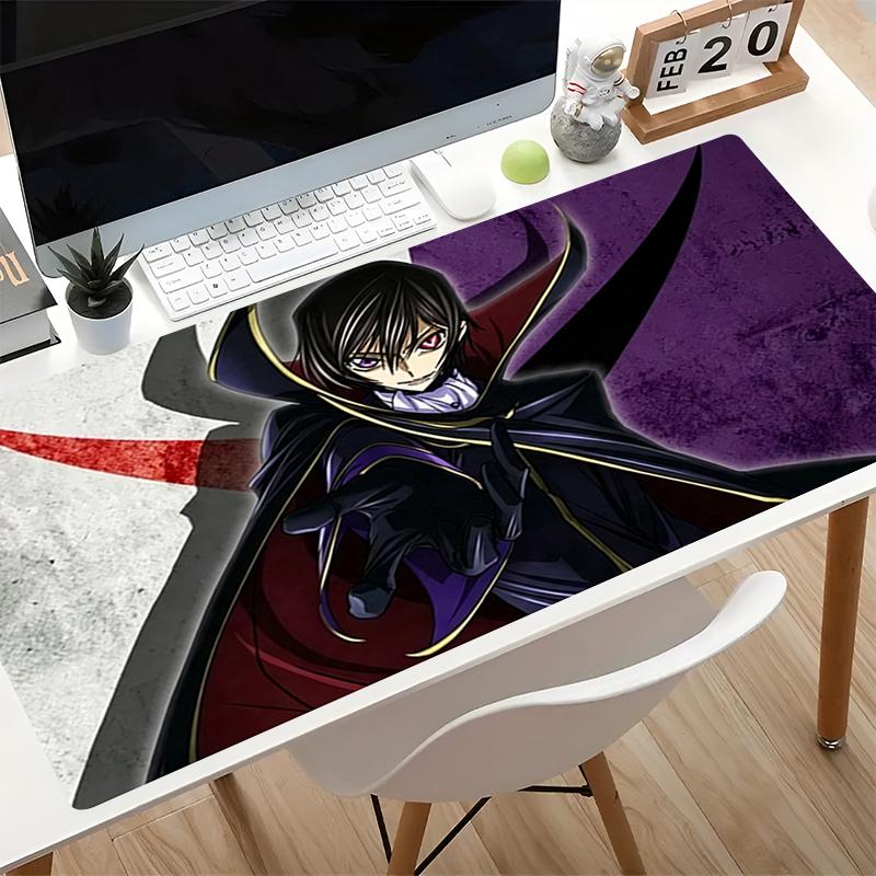 Anime podložka pod myš HD tisk Code Geass Kancelářský počítačový stůl Podložka Velká herní podložka pod klávesnici Protiskluzová herní podložka pod myš Dekorativní koberec