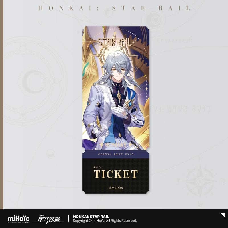 

Sunsyea Honkai Star Rail Official Merch miHoYo Original Authentic QJQD Series Acrylic Stand Badge Ticket Keychain Sunday Robin