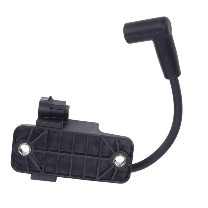 Outboard Ignition Coil 827509T7 for 1996-2007 30-300 Horsepower Applications, with Integrated Lead, Angled Boot and Two Hole Base for Installation