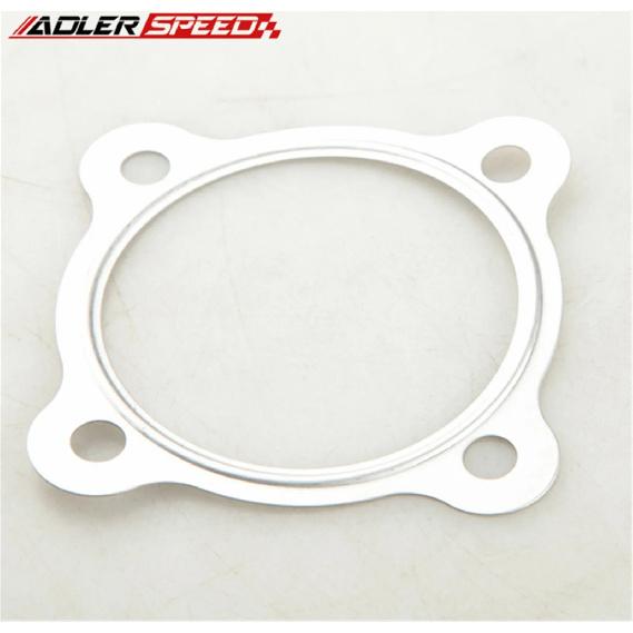 2.5   4 Bolt Turbo Discharge Downpipe Exhaust Flange+Gasket For T3 50AR T3/T4 T3 Gasket